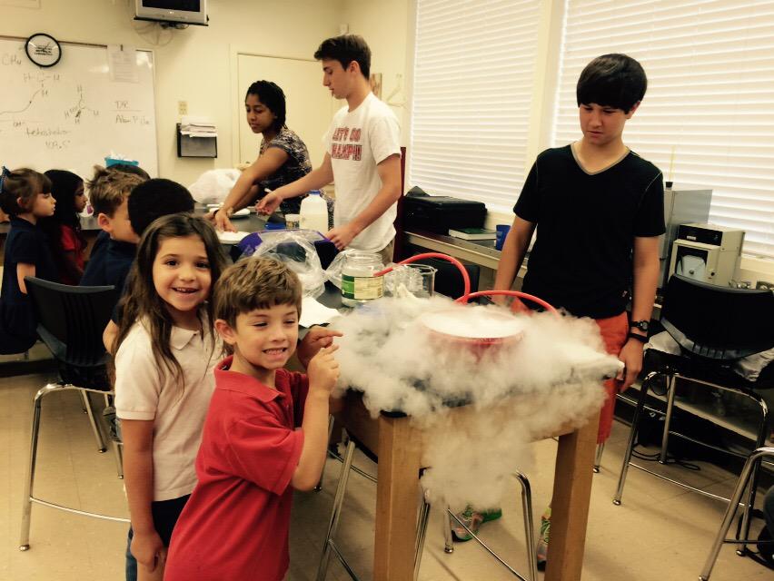 stmkindergarten's tweet photo. More from our morning in an Upper School Chemistry Class! @stmsaints http://t.co/6xseaRBeQ1