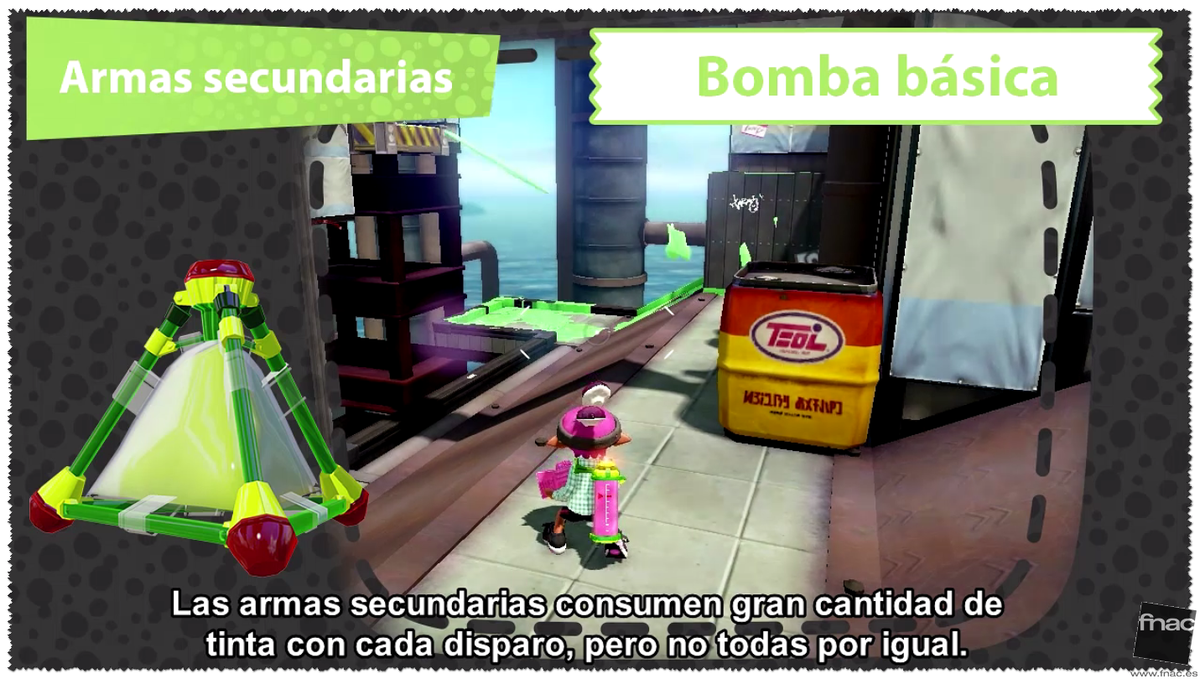 Fnac_Gamers's tweet image. Qué sería de Splatoon como shooter si no nos diera la opción de armas secundarias ;) #SplatoonDirect