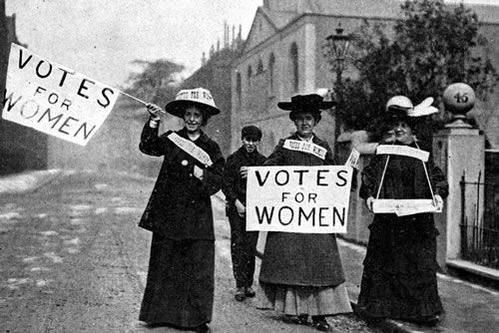 People celebrating our right to vote, read the amazing novel 'Crooked Pieces' by Sarah Grazebrook #suffragettes