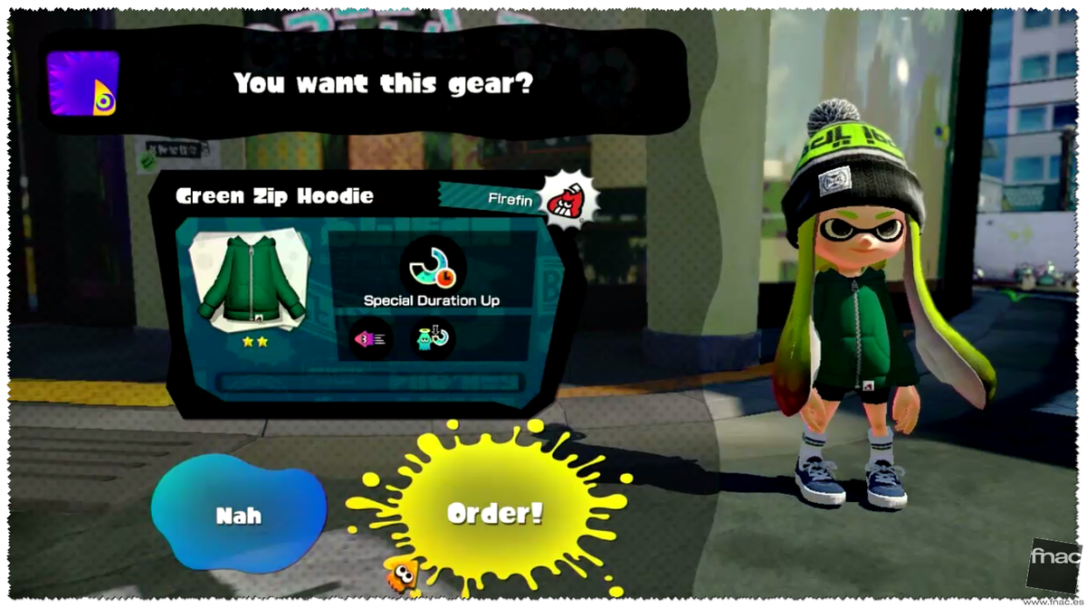 Fnac_Gamers's tweet image. La ropa no sólo nos servirá para identificarnos en el mundo de Splatoon, también nos da habilidades #SplatoonDirect