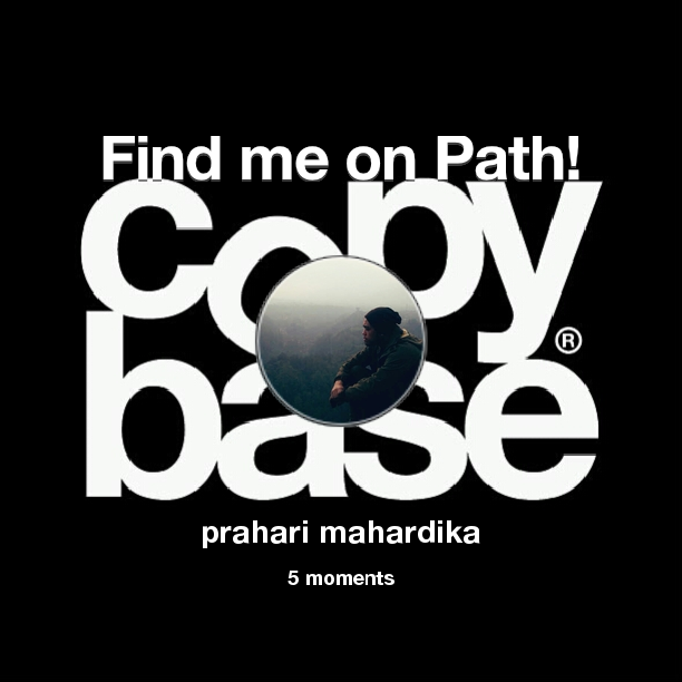 Find me on #Path now! Go to: path.com! #thepersonalnetwork