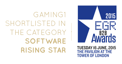 GAMING1's tweet photo. GAMING1 has been shortlisted for an @egamingreview award for software rising star!! #egrb2bawards #proud of our team! http://t.co/FmzmOqsx5V