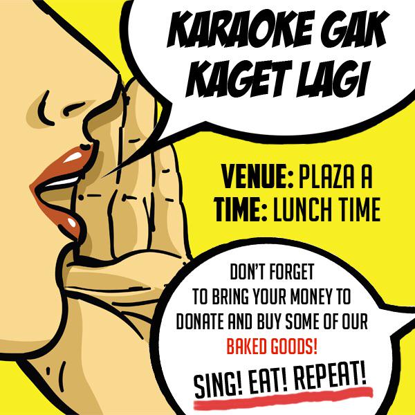 Besok ada KARAOKE (GAK) KAGET LAGI nih. Yang kemaren ngga sempet nyanyi, sekarang giliran kalian! See ya🎊🐼