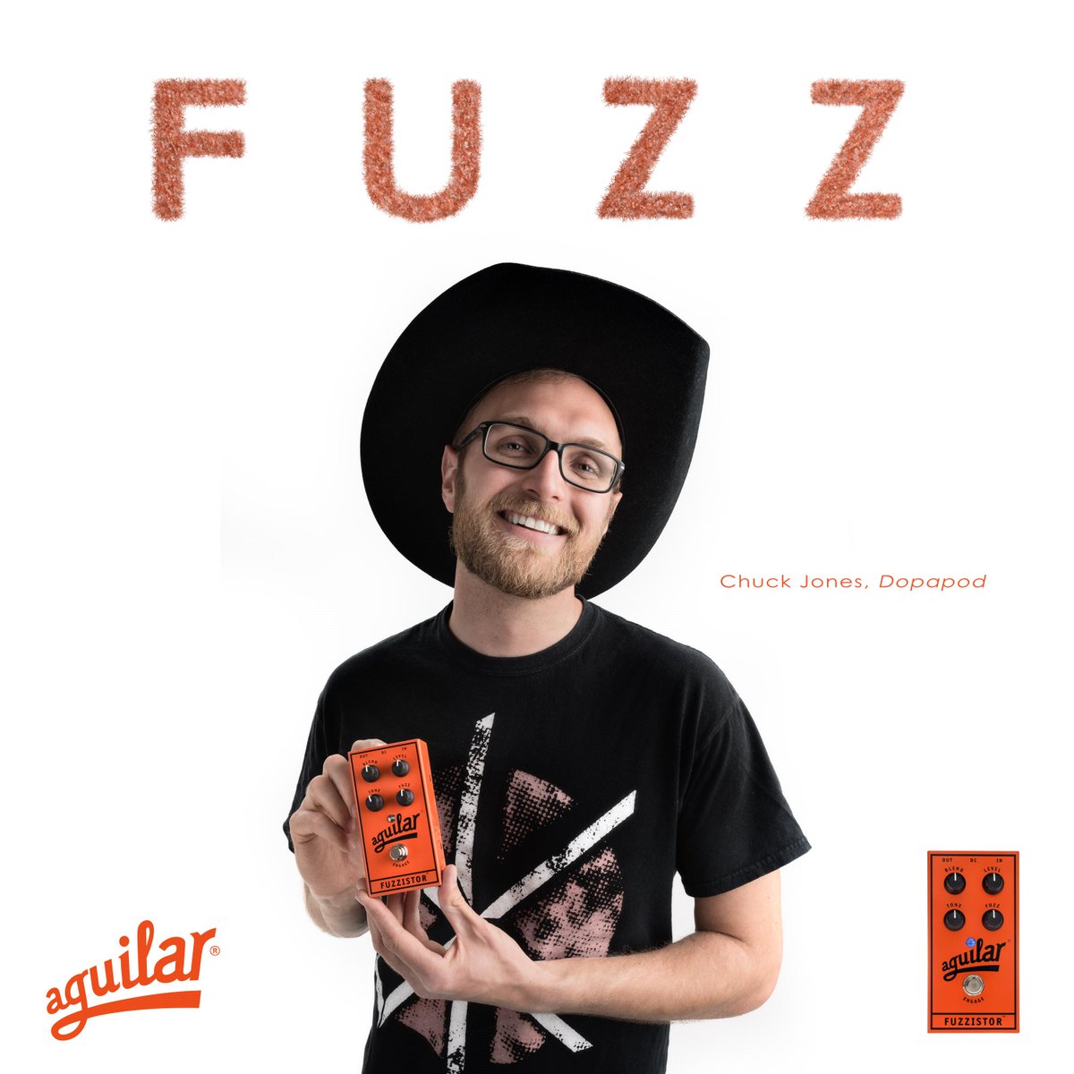aguilaramp's tweet photo. "The #Fuzzistor is how I imagine it might sound if you were able to run your bass through a velociraptor." @Dopapod http://t.co/B9nRI4jIOt