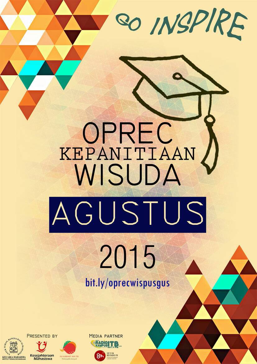 [OPREC PANITIA WISUDA AGUSUS]
Yuk biar makin berguna buat orang banyak!
bit.ly/oprecwispusgus 
#GoInspire <a href="/HMRH_ITB/">HMRH ITB</a>