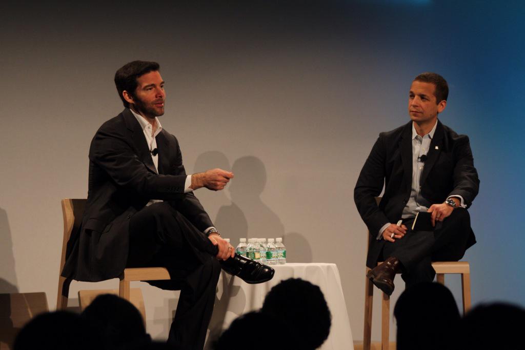 Cen3fugal's tweet photo. #DanRoth interviewing #JeffWeiner now at #inFC15 "When Disruption Works: How Big Companies Can Drive Innovation" http://t.co/Cv9s9oyRHZ