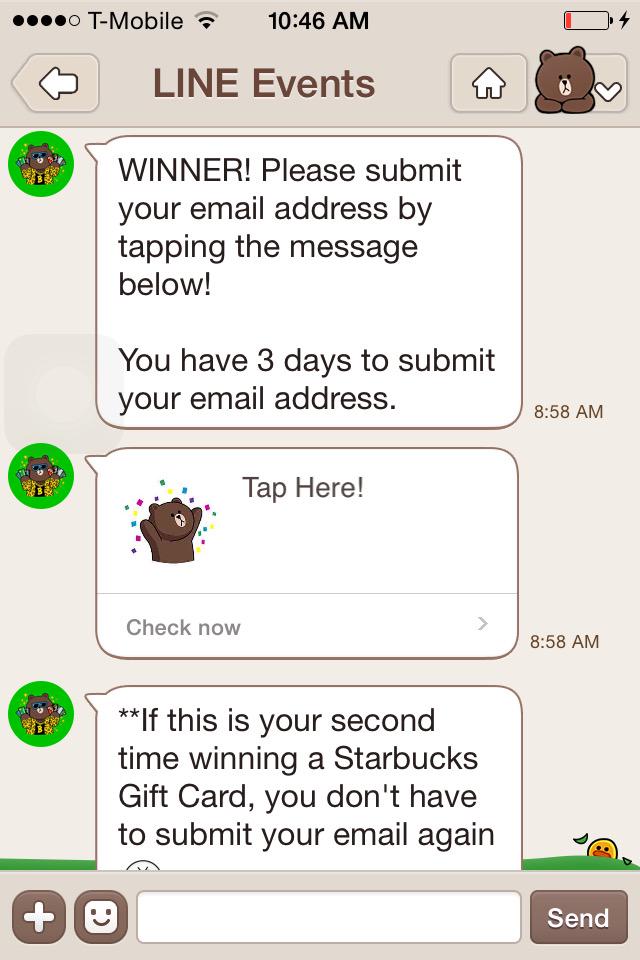 kaiwakung's tweet image. And I never get the email for the gift card that I won!! LIER!!!! #lineevent