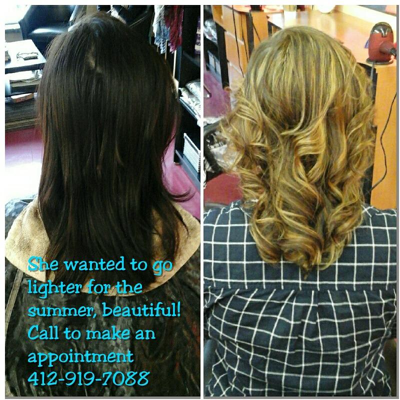 StepintoStyle1's tweet image. Cheryl did these beautiful  highlights for the summer to come!