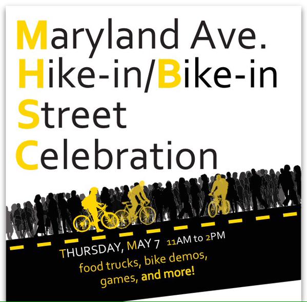 UWM's tweet photo. Cruise over to Maryland Ave. for the Hike-In/Bike-In - Food trucks, bike demos &amp; more: http://t.co/bHa7hH9zT5 http://t.co/8hZP9w1fwI