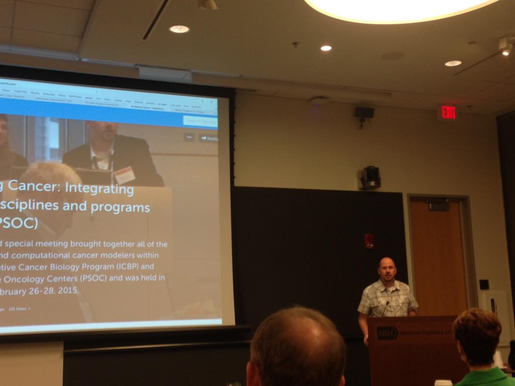 CancerSysBio's tweet image. .@ara_anderson discusses #icbppsocmath meeting from February using @Storify