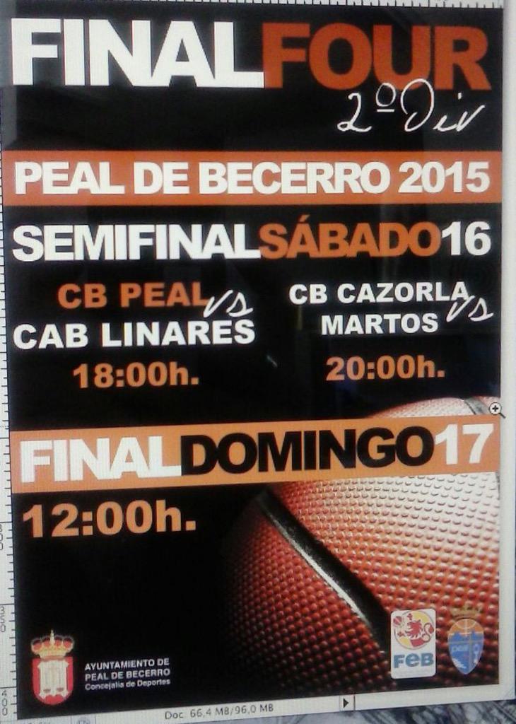 cb_peal's tweet photo. FINAL FOUR en Peal de Becerro
Días 16 y 17 de Mayo
¿Te lo vas a perder? http://t.co/qJr8lfDE0b