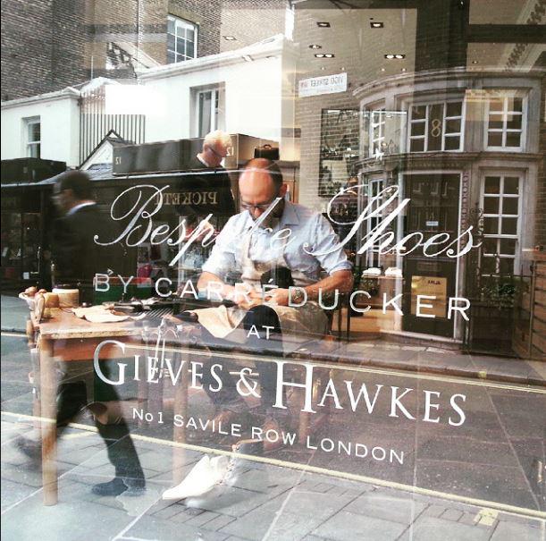 GievesLondon's tweet photo. Bespoke shoemaking showcase at No.1 Savile Row for @Londoncraftweek #LCW15 @bespokeshoe #Bespoke http://t.co/RUwPHscOH6
