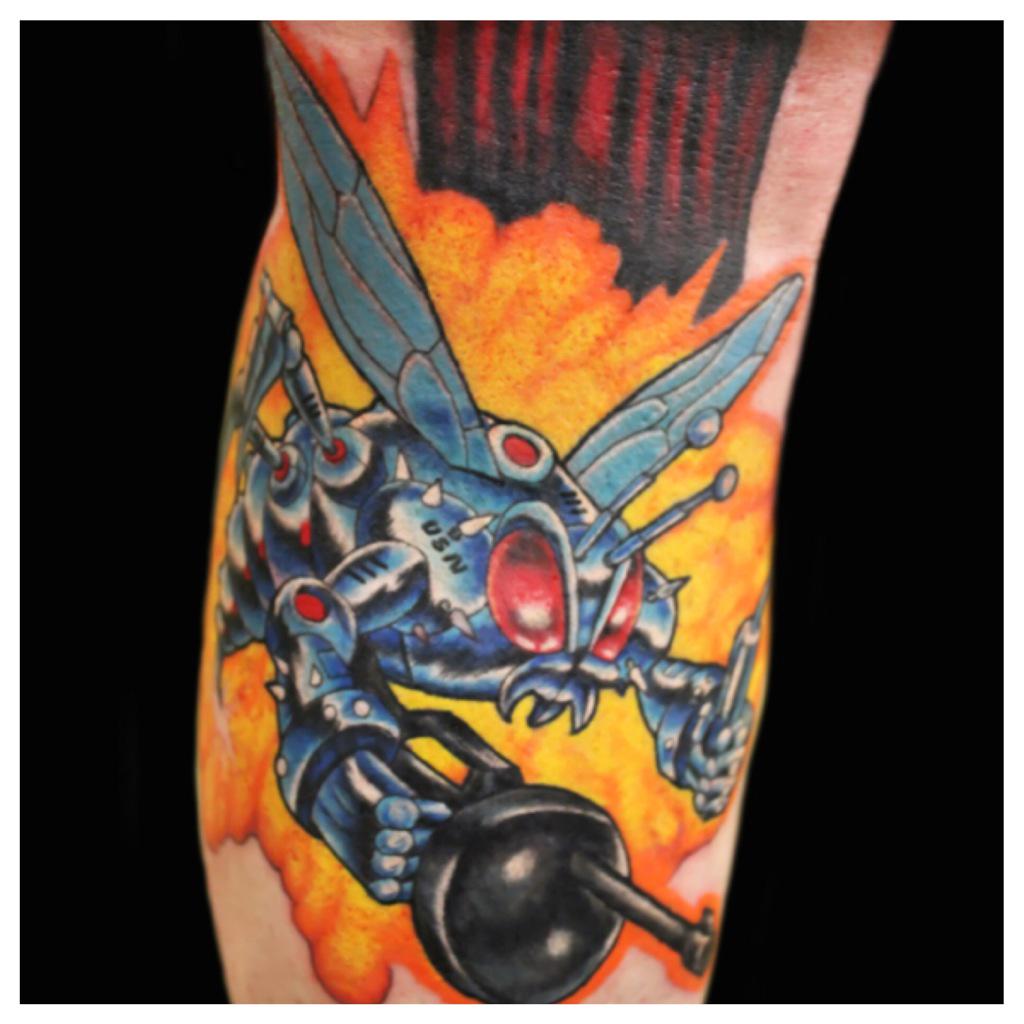 Tim Lees Tattoo on Twitter "Navy Seabee piece I did a