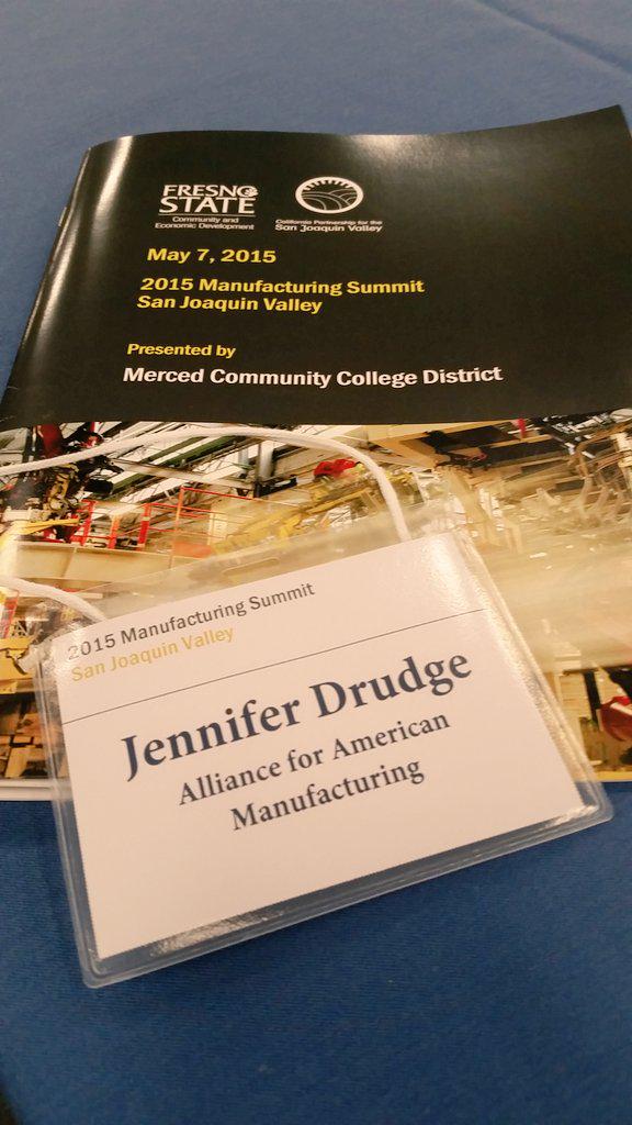 JennSnyderAAM's tweet photo. #2015manufacturingSummit http://t.co/9RENGuybEM