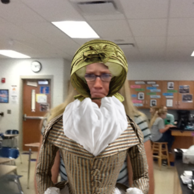 J_Lautzenheiser's tweet photo. Mrs. Wilson & I are getting excited about the 8th grade trip next week! @MountVernon #DCknights #colonialselfie http://t.co/N2Doj54pio