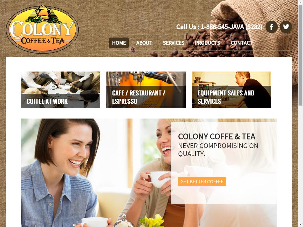 Very excited to announce the launch of our new website! Check it out &amp; tell us what you think. colonycoffee.com