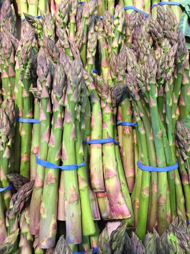 English Asparagus now in stock £1.99 per bunch #farmshop