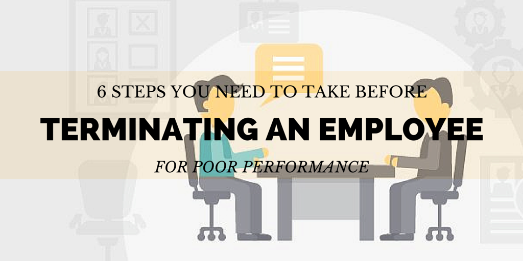 Insperity's tweet image. [NEW POST] 6 Steps You Need to Take Before #Terminating an #Employee for Poor Performance bit.ly/1zOvGxz
