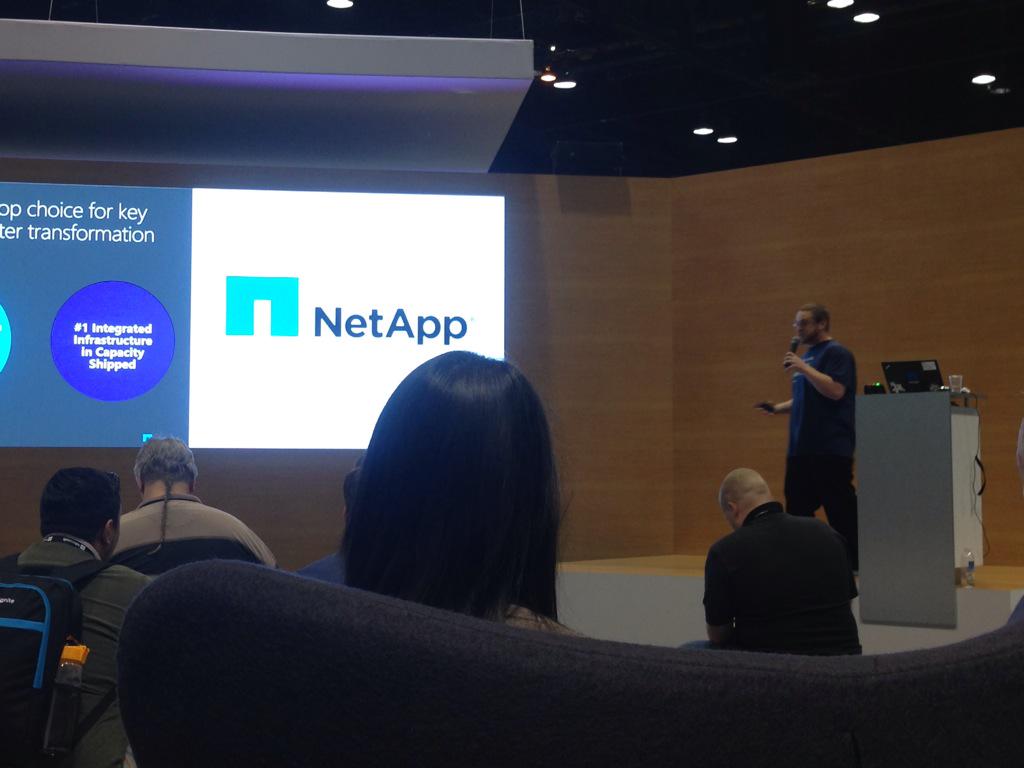 calvinnieh's tweet photo. @glnsize will present on fast migration of monster VMs at the #MSIgnite digital wall today at 1:35pm #NetAppMSIgnite http://t.co/RwnrrHCblK