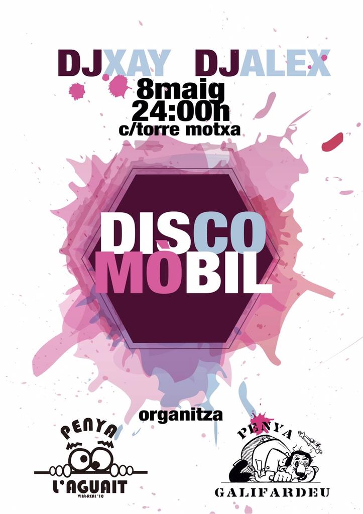 PLAguait's tweet photo. Divendres 8 de Maig no pots faltar!! 24:00h discomóbil @PLAguait Penya Galifardeu http://t.co/hG7Ru9devS