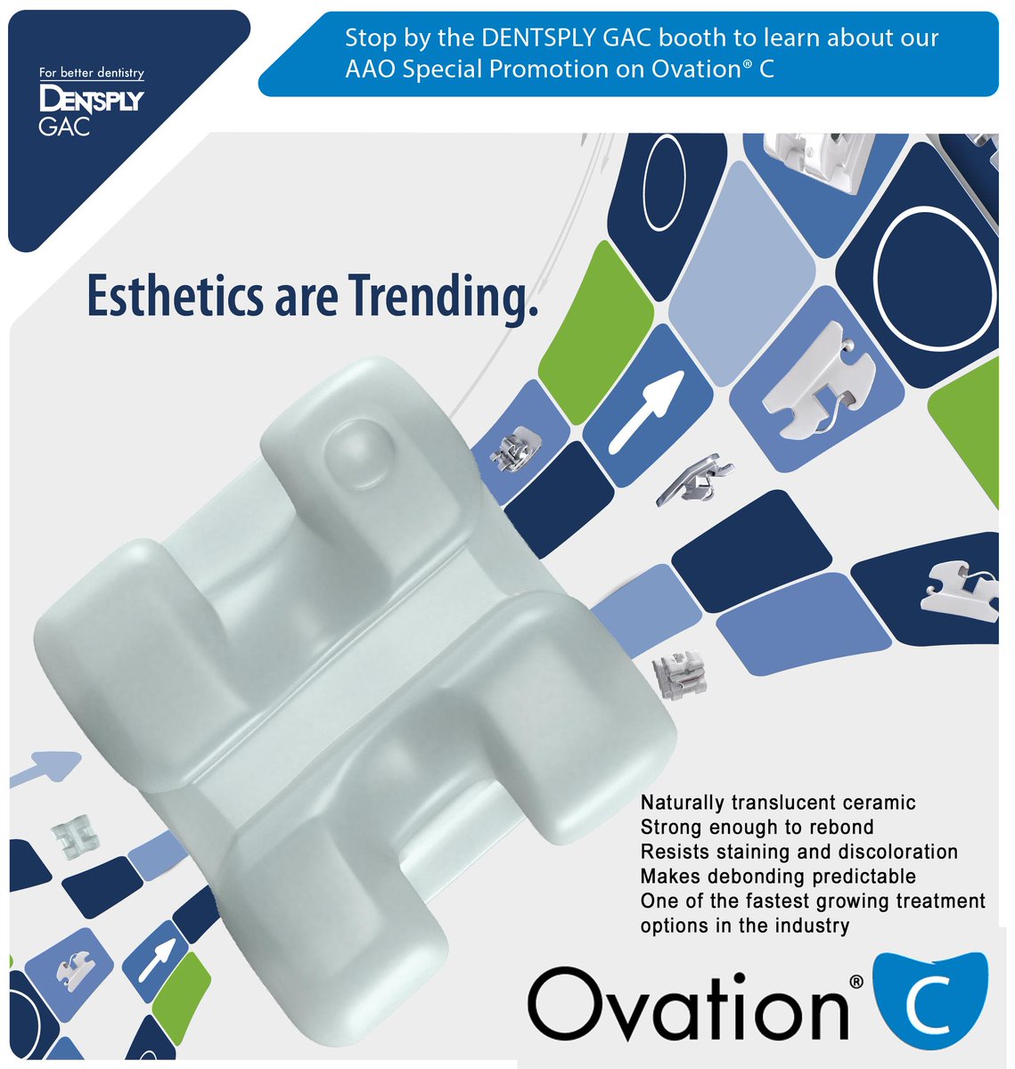 Orthodontic Practice Dental Continuing Education On Twitter Ovation C Is The All New Ceramic Bracket From Dentsply Gac Http T Co Elrndoanqe Orthodontics Http T Co Ooippmftez