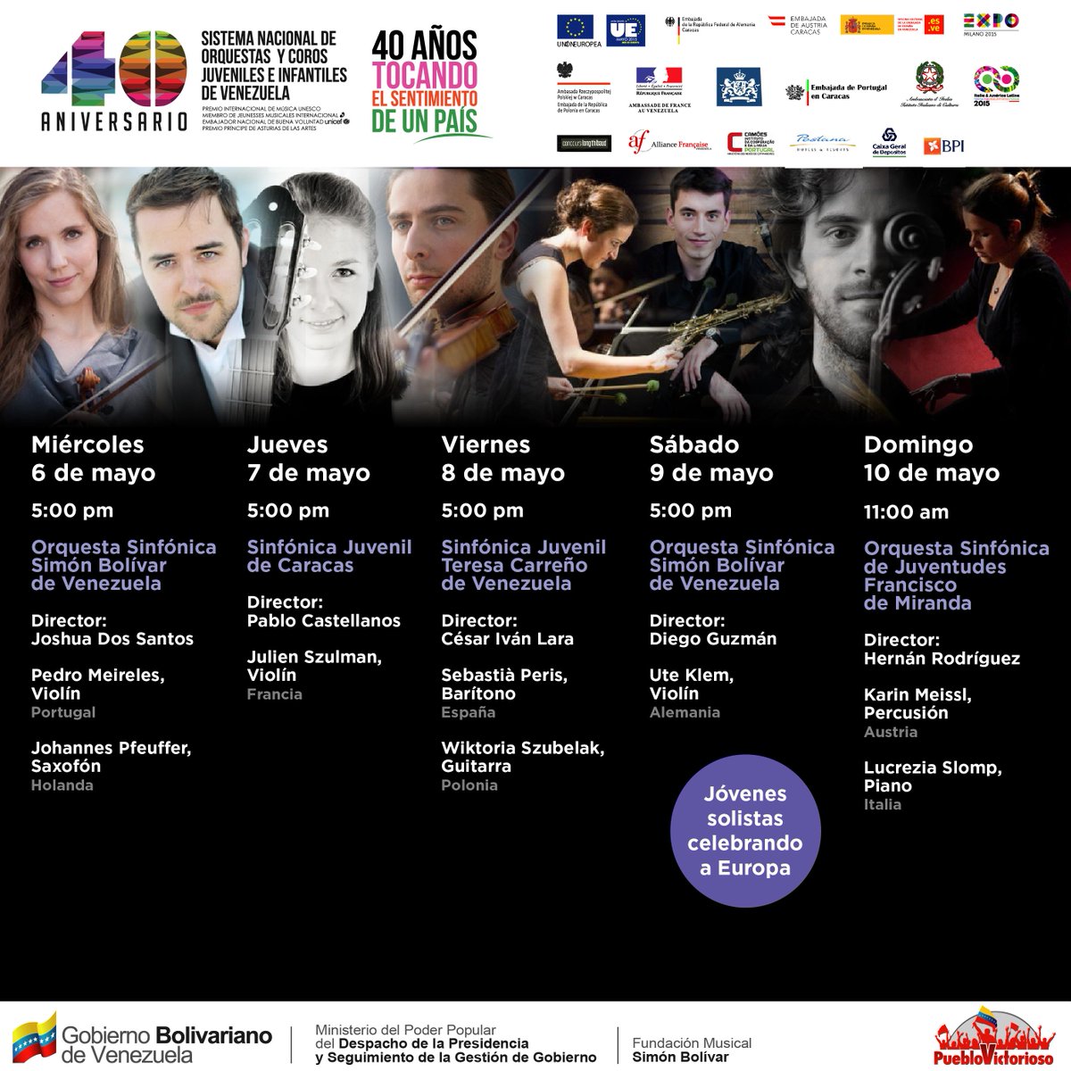 elsistema's tweet photo. El #FestEuroSolistas reunirá a músicos de 8 países europeos durante 5 días en el #Cnaspm http://t.co/ypbSHdsopJ http://t.co/mhSeeEreu4