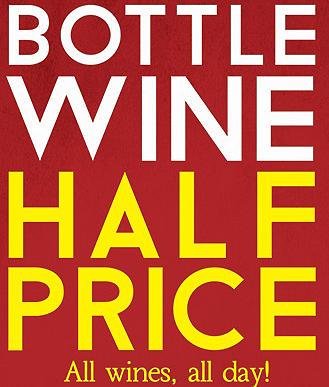 ChapmansChat's tweet photo. Half Price Bottles Of Wine! All Day &amp; All Night! Every Thursday! http://t.co/TFfTQxRlx2