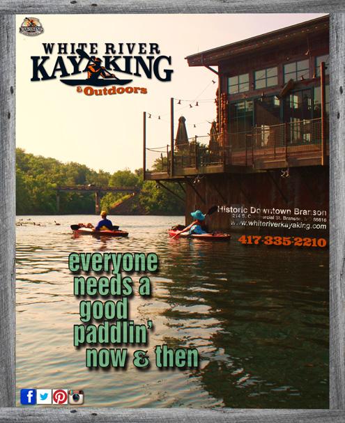 Immerse yourself in the beautiful outdoors or simply enjoy exploring the Branson Landing and nearby creeks.