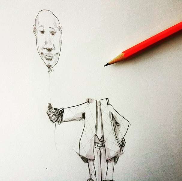 Die Gedanken sind leicht...
Aus meinem Scribble-Tagebuch auf: instagram.com/p/2Vw7SASxfj/?… 
#drawing #cartoon #basel