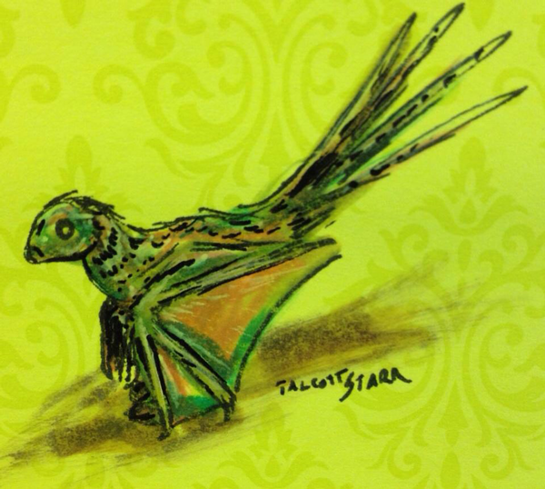 Feathered #dinosaurs on Post-its: bit.ly/1KPkzp8 HT <a href="/talcotts/">Aaliyah Talcott</a> @FlyingTrilobite @postitproducts #sciart