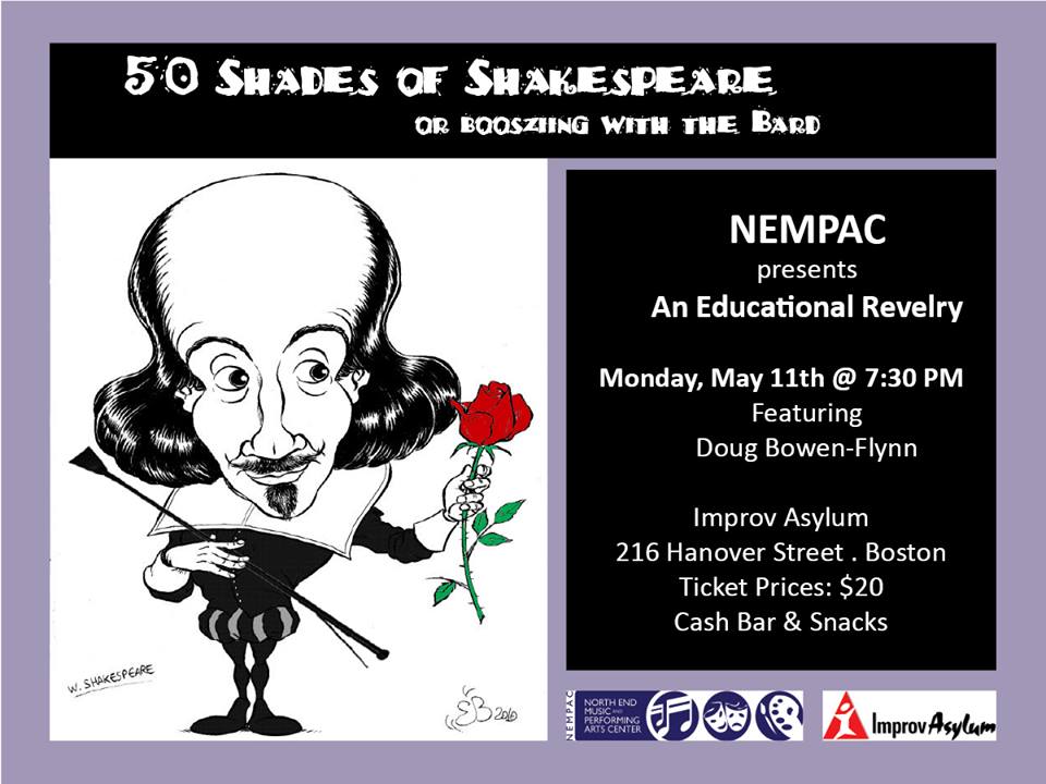 "To Be or Not to Be" TO BE at 50 Shades of Shakespeare!
May 11>Improv Asylum>7:30pm>Tickets tinyurl.com/ochmqsd