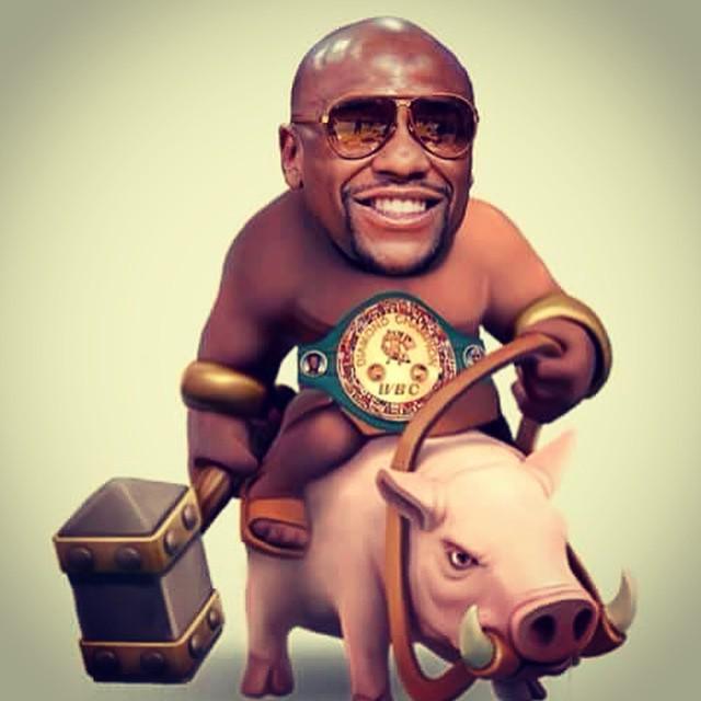 Here comes Mr. Hug Rider #pacquiaomayweather #clashofclansmeme #clashofclan...