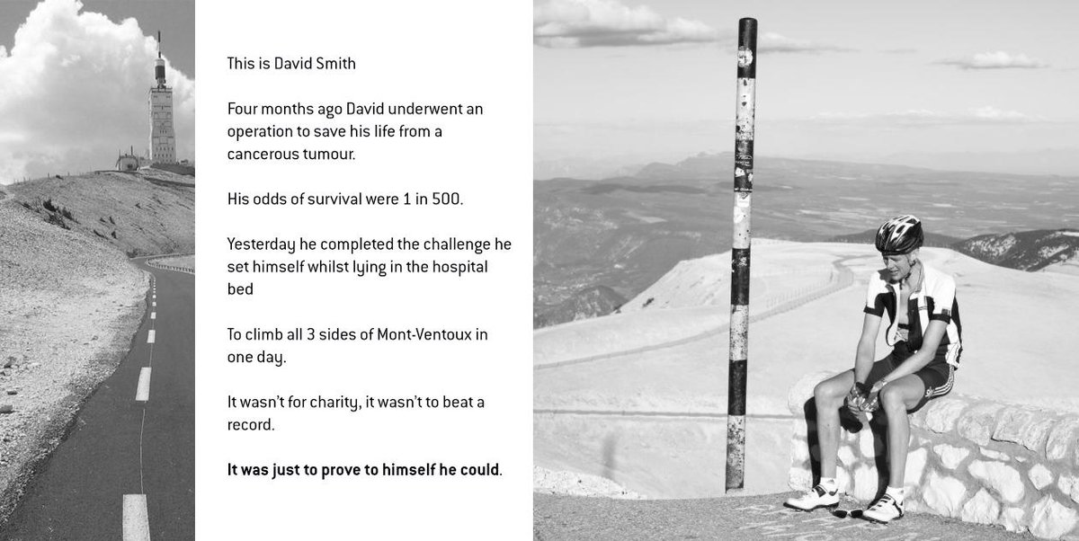 rocketsportsuk's tweet photo. This is @DSmithGB yesterday after he climbed the three peaks of #MontVentoux A true champion #respect http://t.co/B2KjZyjOhC