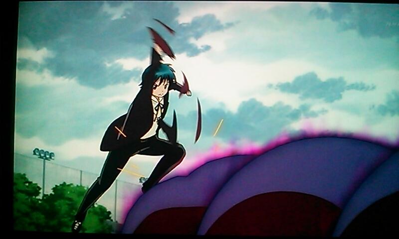 ぺーたろ 境界のrinne第5話の再放送 りんねくんの死神のカマと十文字くんの聖書 バイブル コーナークラッシュが見れてよかった 境界のrinne 第５話 総合テレビ Http T Co 5saehdhaqv