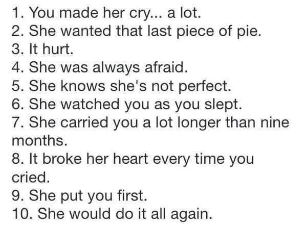 10 things your mom never told you