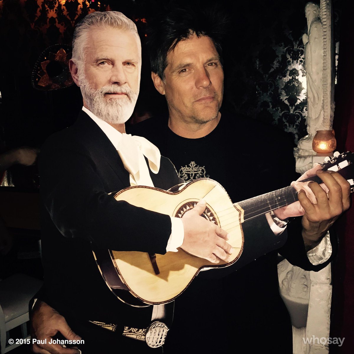 pjraven's tweet photo. The Most Interesting Man In The World! Oh and some guy playing guitar. #DosEquis http://t.co/hpNy0YBplL