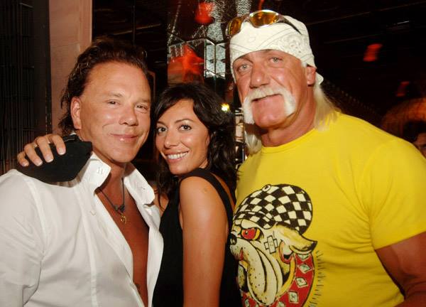 _MickeyRourke's tweet photo. #MickeyRourke #ElenaFernandez and @HulkHogan at The Forge, Miami. http://t.co/0MJ5aAIjHT