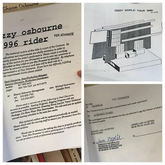 Today's #rockandroll memorabilia from Ozfest 1996 #ozzieosbourne #blacksabbath #festivalseason #tbt