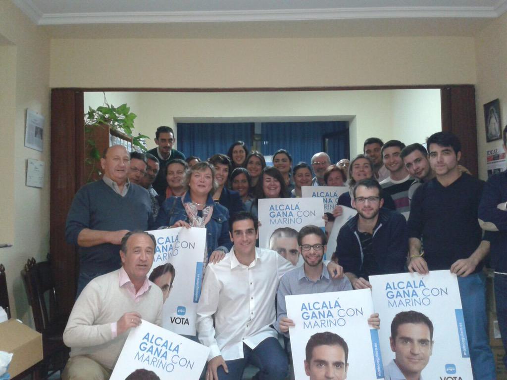 ppalcalalareal's tweet photo. Comienza la campaña que nos llevará a la alcaldía. Ganaremos! #AlcaláGanaConMarino http://t.co/ydmU3Fooja