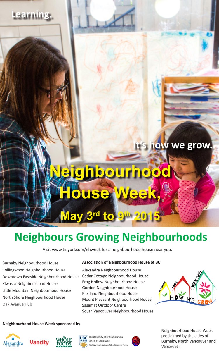 NHouseWeek's tweet photo. Wanna try something new? Come learn with us
#learningisgrowing #buildingcommunity #MetroVancouver 
#CelebratingNHWeek http://t.co/5KKWBaspqX