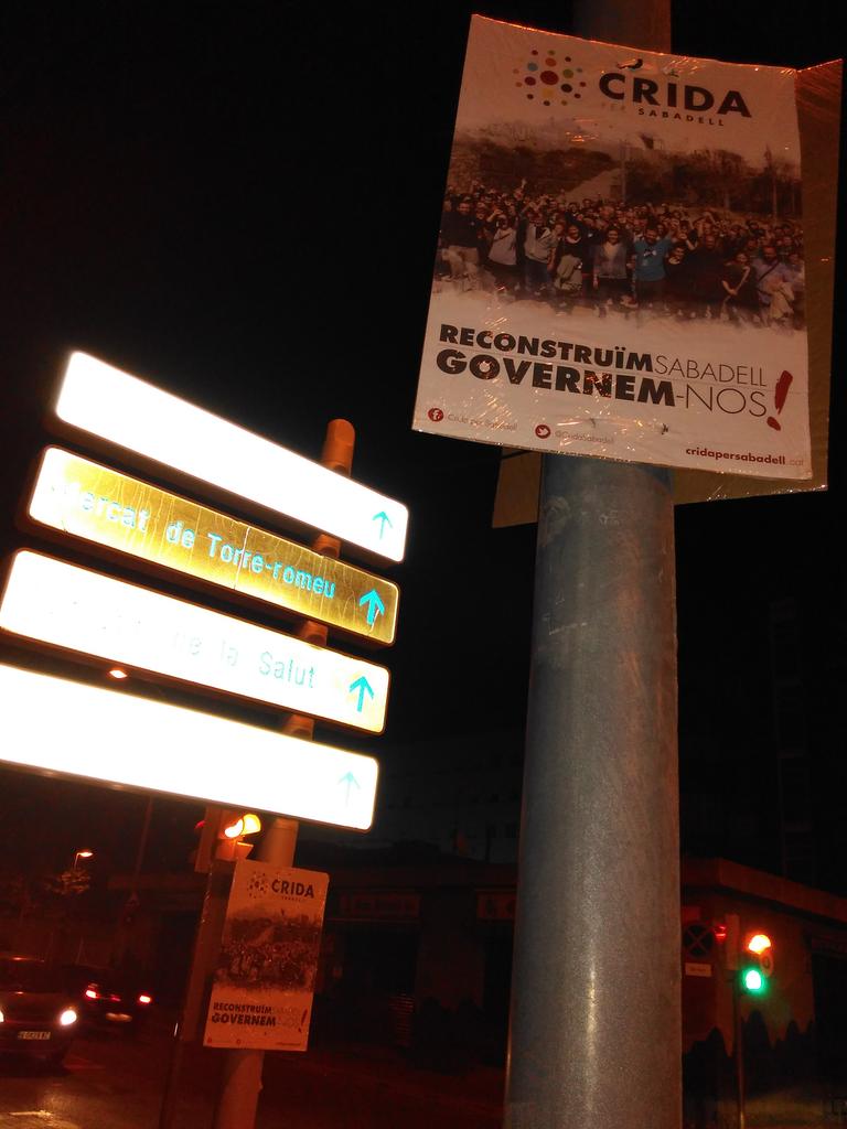 albertcb's tweet photo. @CridaSabadell a cada racó. De Torreromeu als Merinals i de Can Deu a Campoamor. #Reconstruim TOT #Sabadell http://t.co/lMwly7sYUu