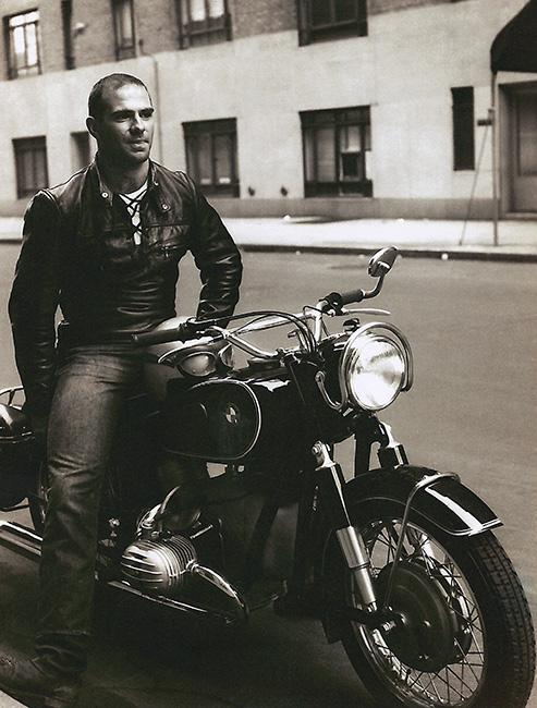 pattonoswalt's tweet photo. Oliver Sacks, in Greenwich Village, 1961. Had no idea he was such a badass. Scorpio Rising, indeed: http://t.co/pVfgQ3yR60