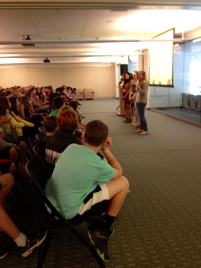 HochhauserM's tweet photo. 7th grade students visit Adelphi University to get an overview of college life. @MineolaMS1 http://t.co/j65w0xWARQ