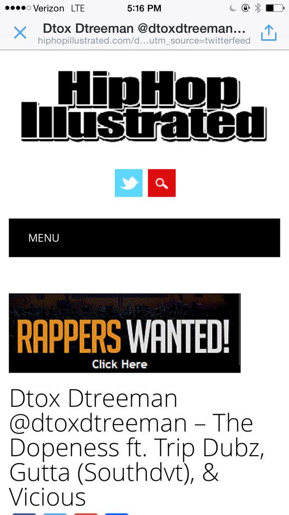 DontaeTMuse's tweet photo. Shout @HipHopillustrat @AllHipHopModels 4 the love! Got me feelin #lukey good look #thedopeness #dtox #burnproof2015 http://t.co/zW5g1sg9Rp