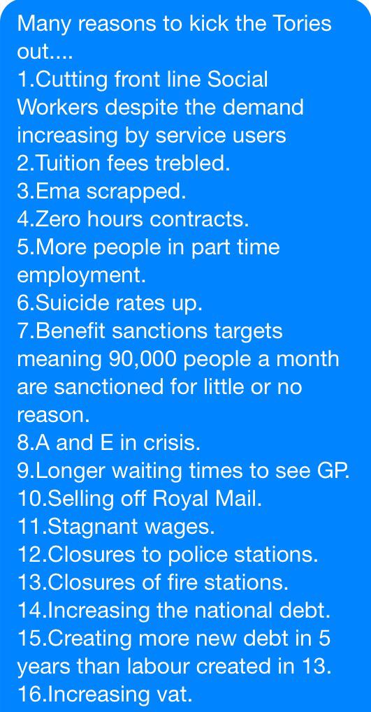 molybdenum_s's tweet photo. My friend Tom wrote out 62 reasons why the Tories need to be kicked out, seriously worth a read http://t.co/ajIwNGZhF3