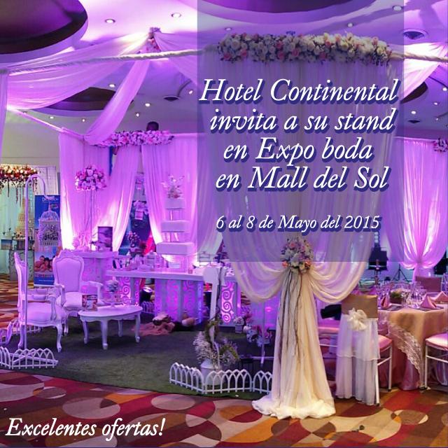 ClaroEconomicos's tweet photo. @HContinentalGye te invita a su STAND en #ExpoBodaen #MalldelSol del 6 al 8 de Mayo aprovecha las #EXCELENTESOFERTAS! http://t.co/ytPo27S52R