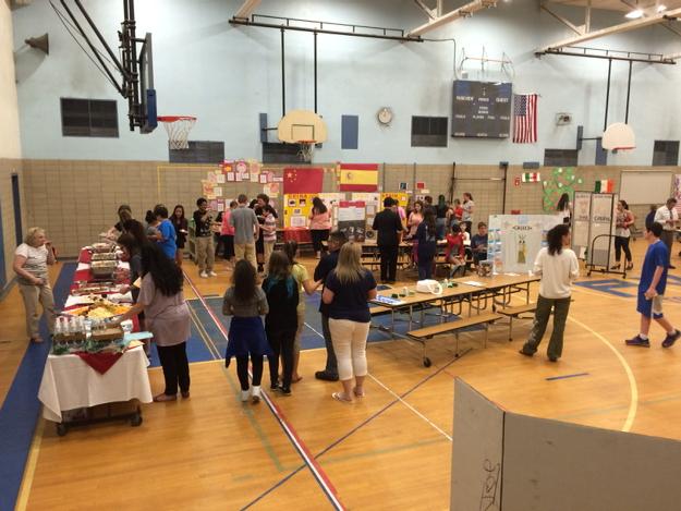 Park View set up for multicultural night.