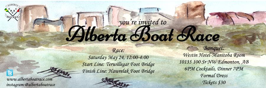 albertaboatrace's tweet photo. The #albertaboatrace banquet invite is finally here! Please get your money to your club's manager asap! http://t.co/zSyko7deoU