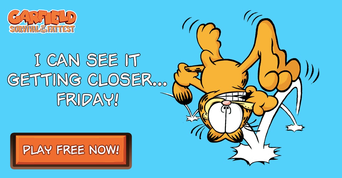 Have you noticed that too? How does it feel?

Download &amp; Play now: bit.ly/garfield-game