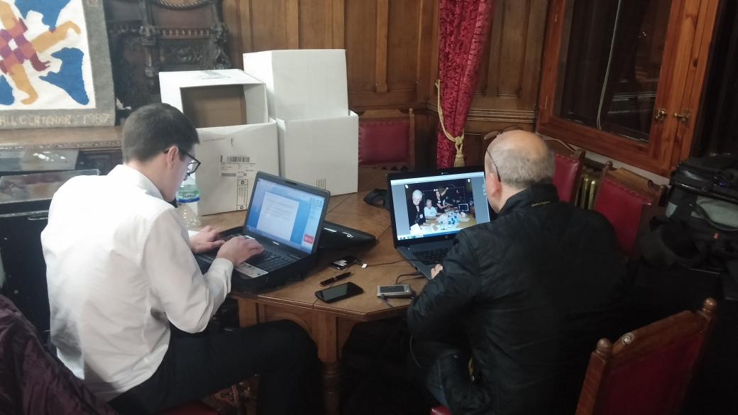 Jimmy__78's tweet photo. Team @NWEMlive hard at work. #Emelection #GE2015 #Barrow http://t.co/psZYV5AhR1